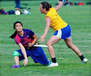 A 2-time All State competitor in Ultimate, Rachel Johnson uses her running fitness to compete in the sport