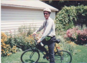 I was dorky but committed in the early riding days. 