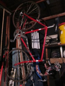 The red Trek 400 that launched two riders' cycling habits. 
