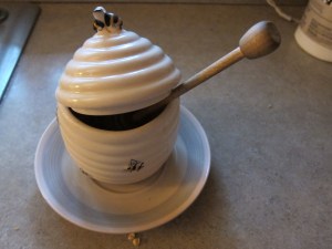 My happy little honey jar.