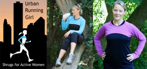 Shrugs from Urban Running Girl fit over the shoulders and offer rollable cuffs to cover the hands on really cold days. 