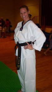 She could kick my butt on the mountain bike trail or any other time she liked. 