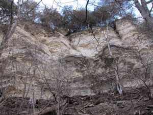 Decorah limestone chimney bluffs. 
