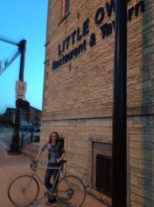 The new owner of a very old bike. And happy for it. 