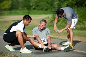 This marathoner didn't stop to twerk early enough and hit the wall. 