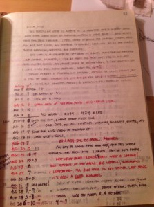 Click pic to enlarge. An outtake from my training journal leading into senior year at Luther College. I met the stated goals because I envisioned them first. Even the social components are important in the life of an athlete.