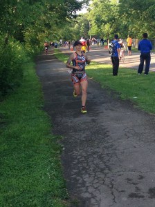 The women's winner took home honors from the middle of the overall pack. 