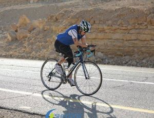 Long cycling events can start in the forested mountains of Israel and wind through rocky deserts