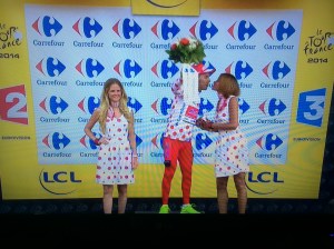 It's every man for himself except when the Podium Girls dole out those little kisses to the category victors. 