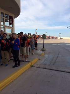 The line to sign up for the Ironman 2015 Madison race stretched 300 meters. And that's just for people who volunteered this year. 
