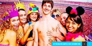 This fellow seems happy enough to be down to his briefs for an Undierun. A pair of panties might make him even faster.