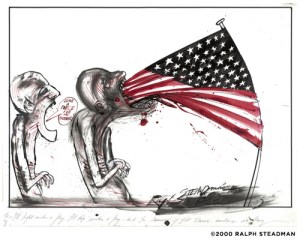 Drawing by Ralph Steadman