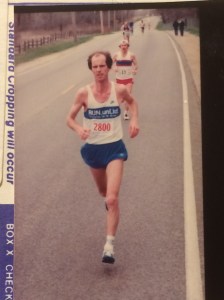 At about the 10m mark of the Lake County Half Marathon. By this point the cold seemed a non-issue. I went on to run 1:10:58. But the first  10 miles felt miserable. 