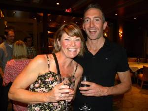 Sarah with friend and training companion Kurt Woodward at an ET function 