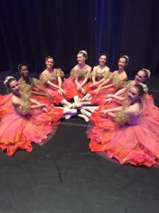 Victorial with dancers