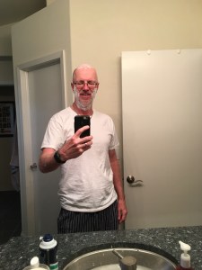 Shaving face and head